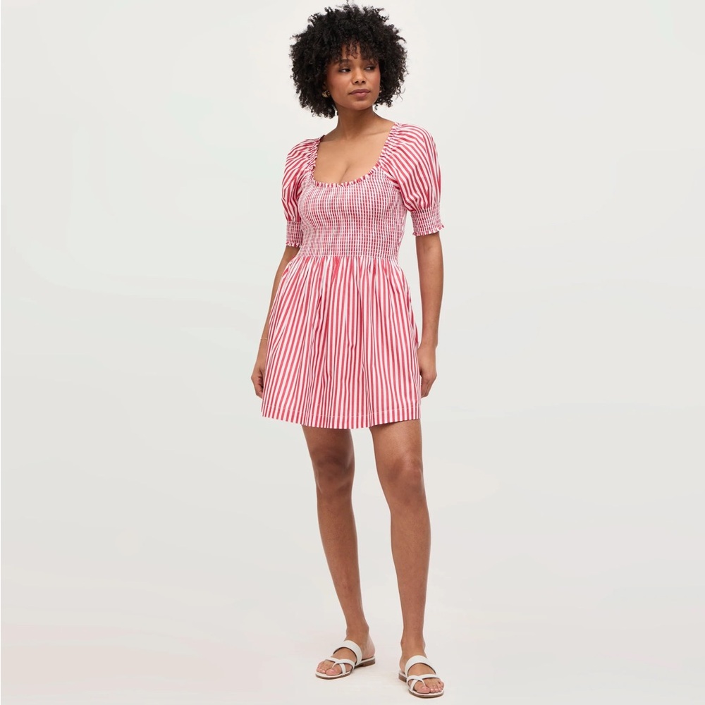 NWT The Naia Nap Dress | Cherry Stripe - Cherry Stripe